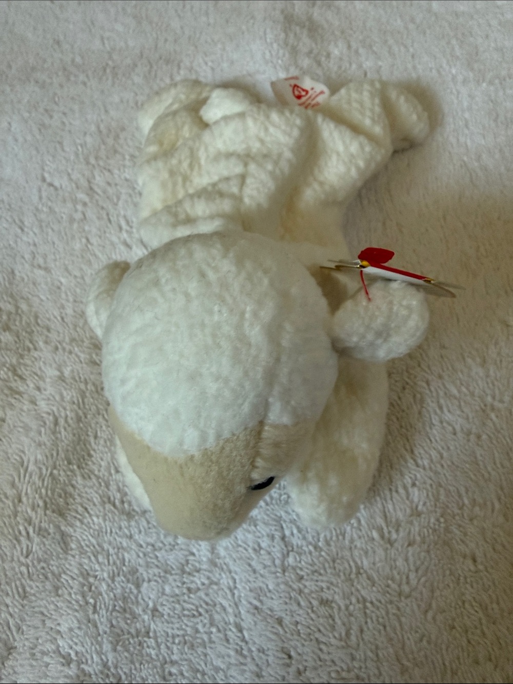 NWT 1996 Ty Beanie Fleece the Lamb